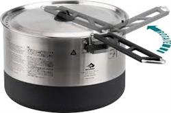 Sea To Summit Sigma Pot 2,7L rustfri stålgryde med ergonomisk håndtag og låg med integreret si.